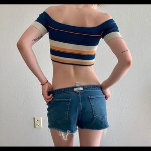 Strapless Striped Sleeves